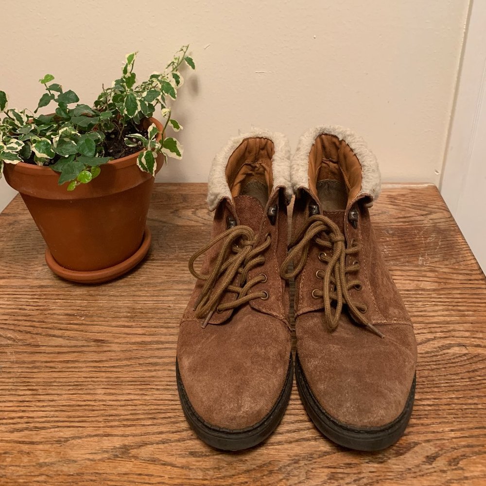 Topshop Faux Fur-Lined Booties